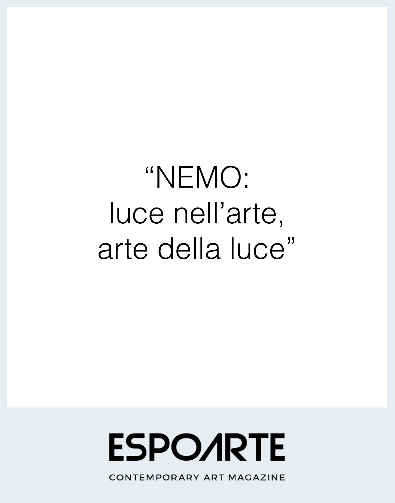 ESPOARTE NEMO LIGHTING
